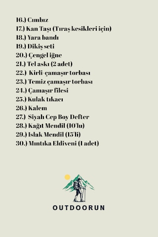 Outdoorun 9'lu Askerlik Seti Fanila Don Çorap Ve 27 Parça Aksesuar - Temel Ve Bedelli Askerlik Malzemeleri Haki