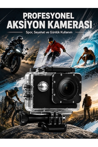 Yüksek Görüntü Kalitesi Sunan 1080p Full Hd Aksiyon Kamerası - Lisinya