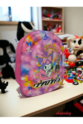 Kuromi Sanrio 3d Kabartmalı Anaokulu Kreş Ve Günlük Kullanım Çantası