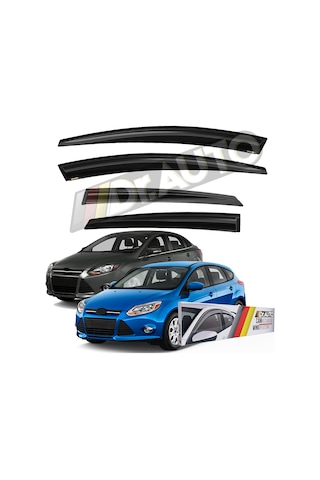 Ford Focus 3 Hb Sd 2012-2018 Arası Cam Rüzgarlığı 4lü