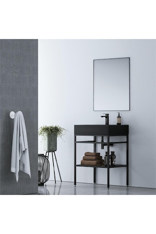 Orka Capetown 60 Takım Sıyah Lavabo Mat Sıyah 5000141 Diğer