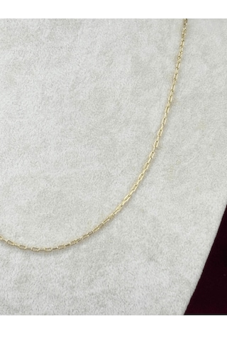 14 K Renginde Minimal Ataç Şekilli Gold Kolye Gold
