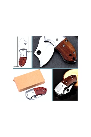 Omeniv Maun Sap Kilitli Çelik Ağır Kamp Çakı Kamp Bıçak Outdoor Anahtarlık Çok Renkli