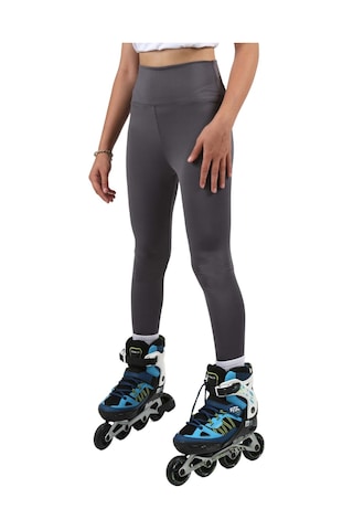 Erdem Kıds Kız Çocuk Yüksek Bel, Koşu, Yürüyüş, Casual, Spor, Atletik, Egzersiz, Fittness Tayt Antrasit Antrasit
