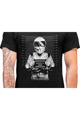 Bumeta Dunsfold Polis Departmanı Suçlu Unisex Tişört T-shirt 001