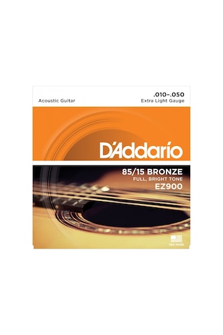 Daddarıo Ez900 Akustik Gitar Tel Seti. 85/15 Bronze Daddarıo Ez900 Akustik Gitar Tel Seti. 85/15 Bronze