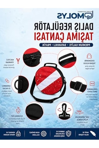 Dalış Regülatörü Çantası, Koruyucu Ve Pratik Tasarım