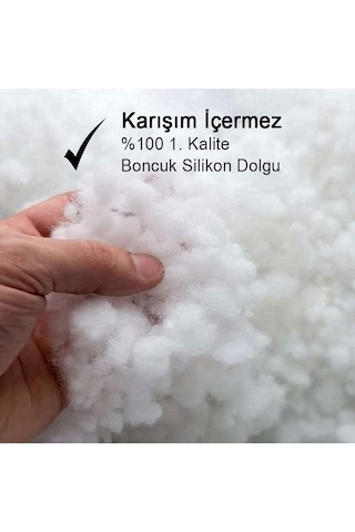 Vionel Home Premium Kare Kırlent İç Yastık 1.kalite Elyaf Dolgulu Oyuncu Koltuk Yastığı 2, 50x50 Diğer