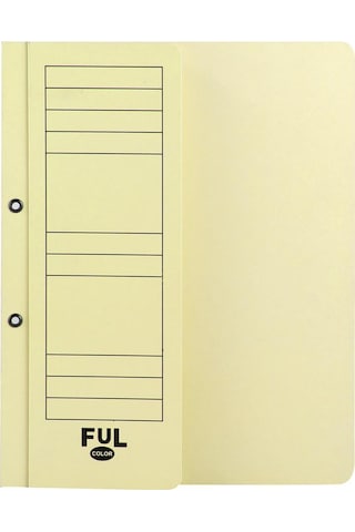 Ful Color 05114 Yarım Kapak Dosya Karton A4 50 Adet - Sarı