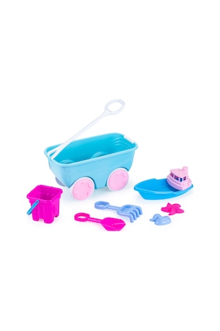 Erdem Toys Gezgin Vagon Oyun Seti Balıkçı Tekneli Kovalı - Turkuaz