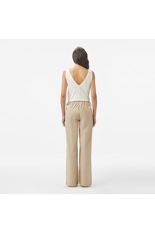 Nautica Kadın Bej Regular Fit Pantolon Düz 55p705t Bej