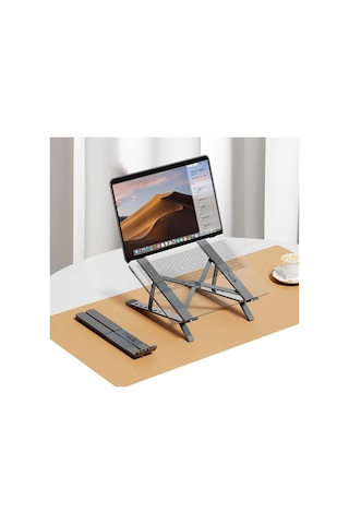 Ally Mc N3-2 Katlanabilir Metal Masaüstü Laptop Standı- 5775 Renk: Gümüş