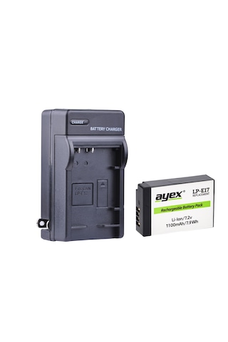 Ayex Lp-e17 Batarya + Şarj Cihazı Seti, Rp R100 R50 R8 M3 M5 M6ıı