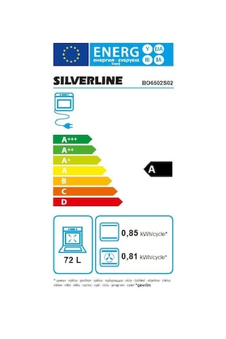 Silverline BO6502S02 72 LT Ankastre Fırın