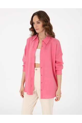Pierre Cardin Kadın Pembe Gömlek Desenli 50301078-vr041 Pembe
