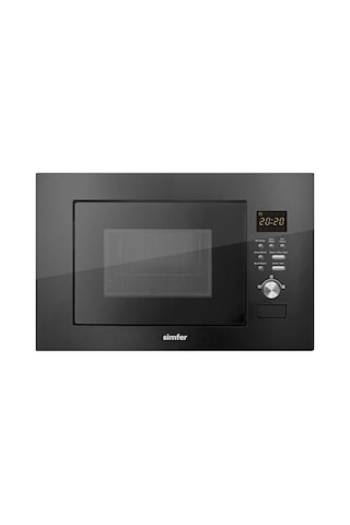 Simfer 2320 Siyah 23Litre Full Ankastre Mikrodalga Fırın Grill Fonksiyon