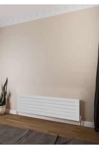 Warma Teos Yatay Çelik Radyatör 1400x445 Pütürlü Beyaz Ral 9016