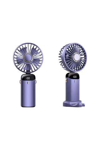 Mini El Fanı, Dijital Ekranlı, Yüksek Hava Akışlı