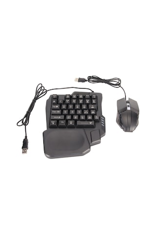 Android Harmony İos 10.0 13.3 İçin Yarım El Oyun Klavyesi Ve Fare Kombinasyonu Kablolu Dönüştürücü