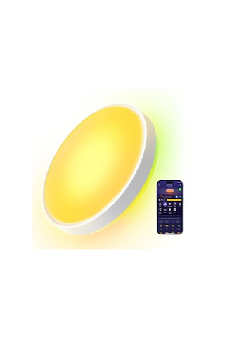 Govee Rgbıcww + Rgbıcww Yuvarlak Akıllı Tavan Armatürü Pro 15 İnç