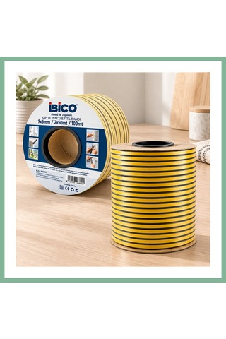 Bşkvirgo D Profil Kapı Pencere Fitil Bant 9x6 Mm - 100 M Bsk2026