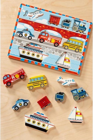 Melissa And Doug Ahşap Tombul Yapboz Araçlar