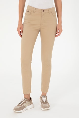 U.s. Polo Assn. Kadın Kum Pantolon Kanvas-chino 50290499-vr085 Kum