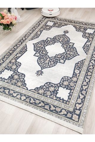 Dijital Baskılı Yıkanabilir Kaymaz Taban Salon Ve Oturma Odası Halısı 1077h 001
