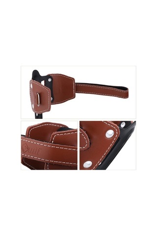 Dancemonkey Odı Kahverengi İnek Derisi Şişe Kafesi Montajlı Su Şişesi Tutucu, Vidalı - Kahverengi Acid Yeşili