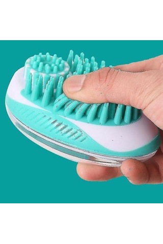 Pet Tarak Fırçalar Pet Banyo Fırça Köpek Masaj Fırçası Evrensel Banyo Fırçası Temizlik Malzemeleri Güzellik Yeşil