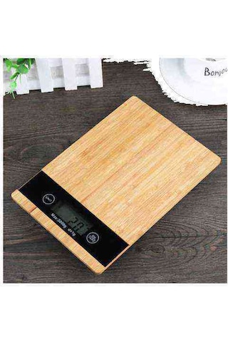 Crown Bambu Desenli Dijital Hassas Mutfak Terazisi 1 Gr Hassasiyetli Crown Bambu Desenli Dijital Hassas Mutfak Terazisi 1 Gr Hassasiyetli