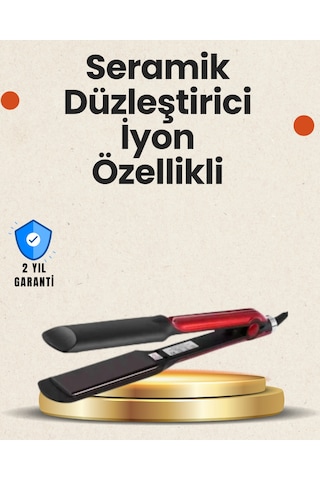Elektriklenmeyi Azaltan İyonlu Saç Düzleştirici Titanyum Plaka Ve Şık Tasarım
