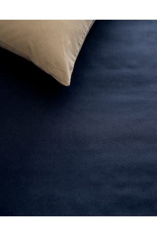 Manon King Size %100 Pamuk Ranforce Lastiksiz Çarşaf - Lacivert 8684427057612 Lacivert