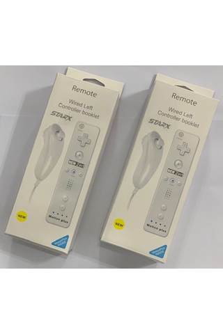 Wii 2 In 1 Remote + Nunchuk Controller Motion Plus