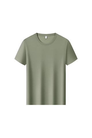 New Performance Premium Basic T-shirt 86.3% Nylon 13.7% Spandex Yeşil