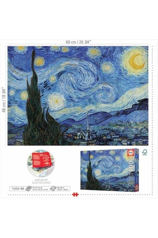 1000 Noche Estrellada Van Gogh