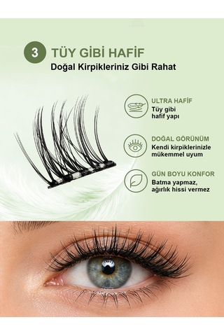 Kp1451 - Kendinden Yapışkanlı Takma Kirpik Siyah