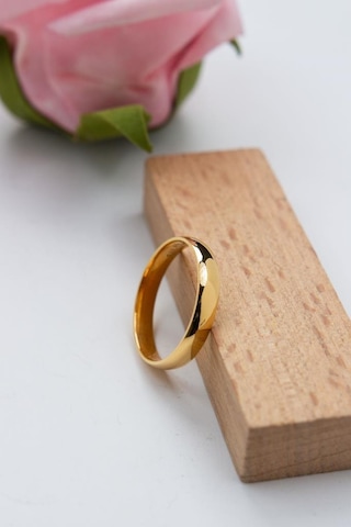 Latif Kuyumculuk 22 Ayar Altın 4mm Düz Bombeli Alyans Nişan Yüzüğü Lkyzk1530