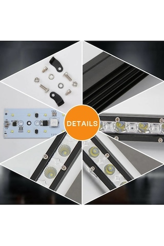 72W 24 Led Tek Sıra Off Road Yayıcı Gündüz Farı Lambası Projektör