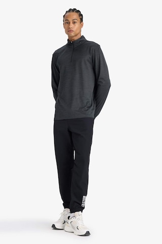 Defacto Defactofit Slim Fit Dar Kesim Fermuar Cepli Dokuma Sporcu Jogger Eşofman Altı F1288ax25aubk81 Siyah