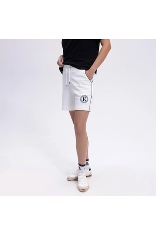 Ellesse Kadın Kırık Beyaz Pamuklu Şort Ef404-of Kırık Beyaz