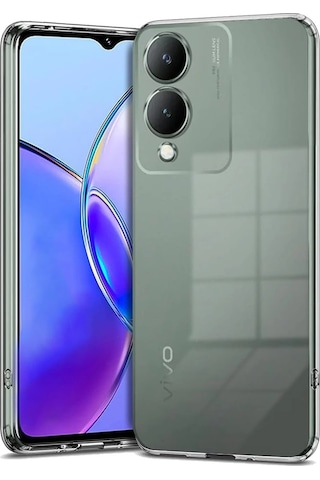 Vivo Y17s Kılıf Lüx Şeffaf Silikon