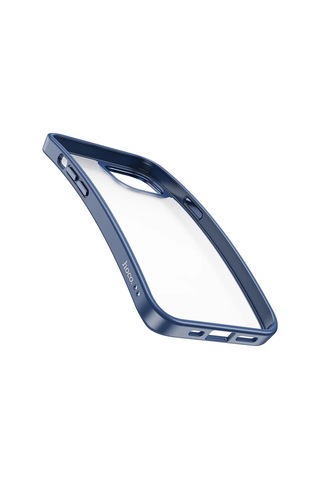 Hoco Apple iPhone Uyumlu 14 Pro Golden Shield Frosted Silikon Telefon Kılıfı- 5775 Lacivert