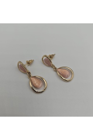 Pembe 60's Vintage Küpe Pembe