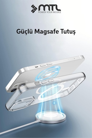 İphone 14 Plus Şeffaf Magsafe Kılıf Mtl Safe