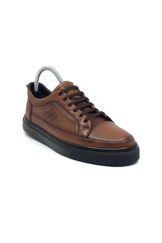 Taşpınar %100 Hakiki Deri Erkek Yazlık Rahat Günlük Sneaker Ayakkabı 40-44 Taba