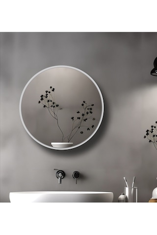 Fulya Aynalı Banyo Dolabı /Banyo Dolabı Aynalı / Lavabo Üstü Dolap / Beyaz 60Cm Beyaz