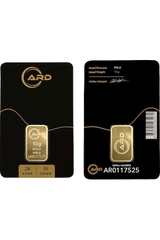 Ard 10 Gr 995 24 Ayar Külçe Altın