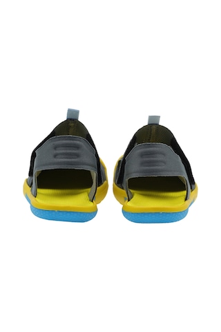 Panço Unisex Çocuk Cırt Cırtlı Gri Sandalet