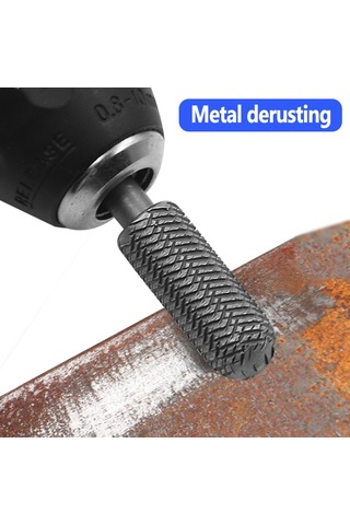 Fosenze 6mm Çaplı 5'li Dönen Çelik Freze Seti - Yumuşak Metal Taşlama, Tırnak Kaldırma Ve Delik Genişletme - Pe Poşetli